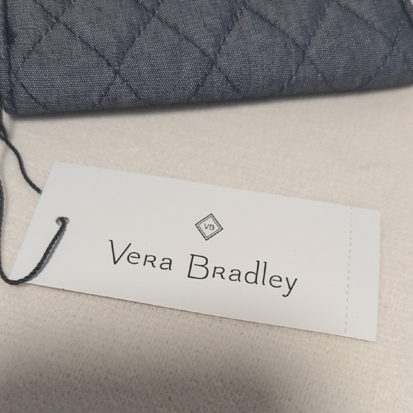 Vera Bradley RFID Small Zip Around Wallet in Moonlit Navy - Picture 3 of 8